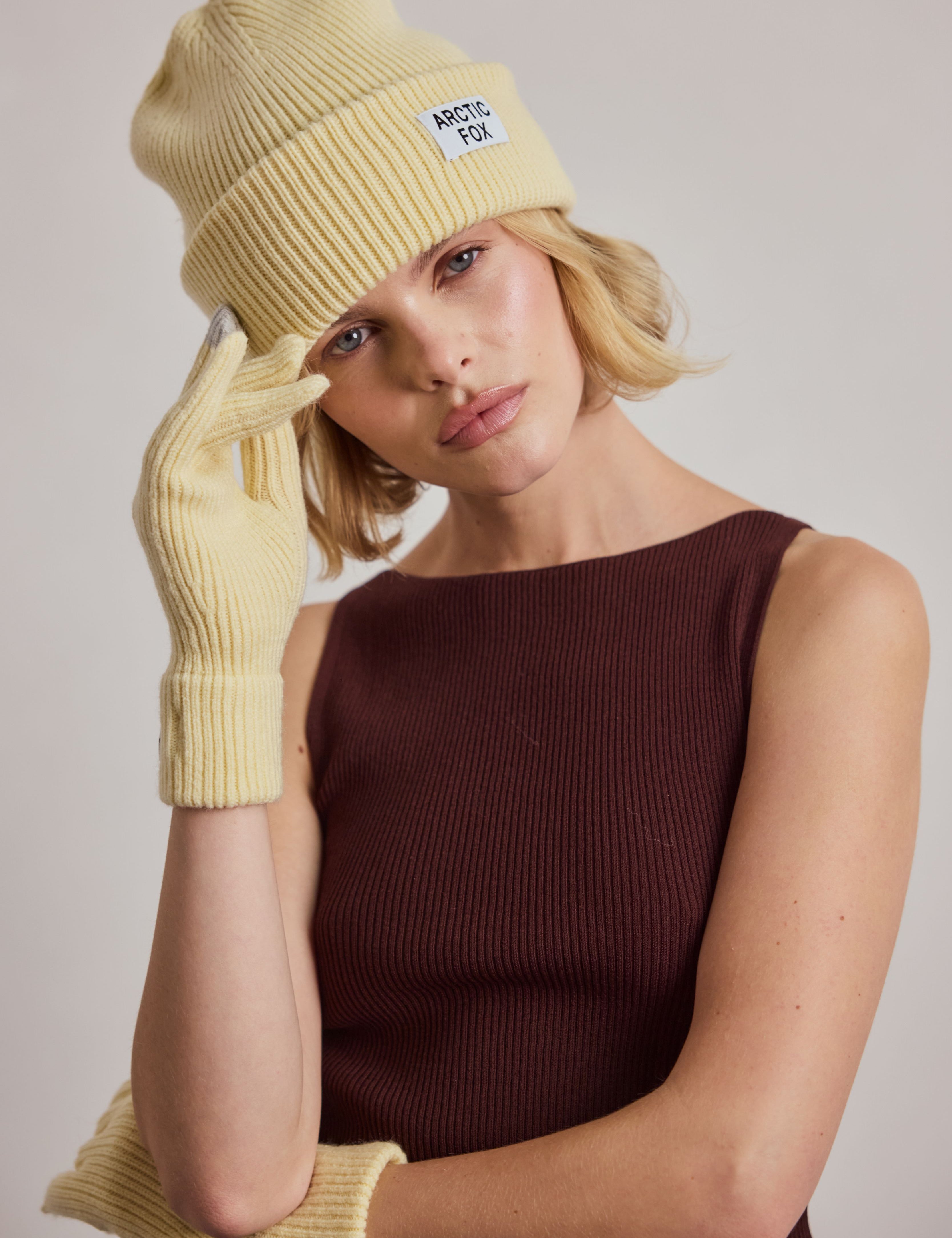 The Recycled Bottle Gloves - Wax Paper Yellow