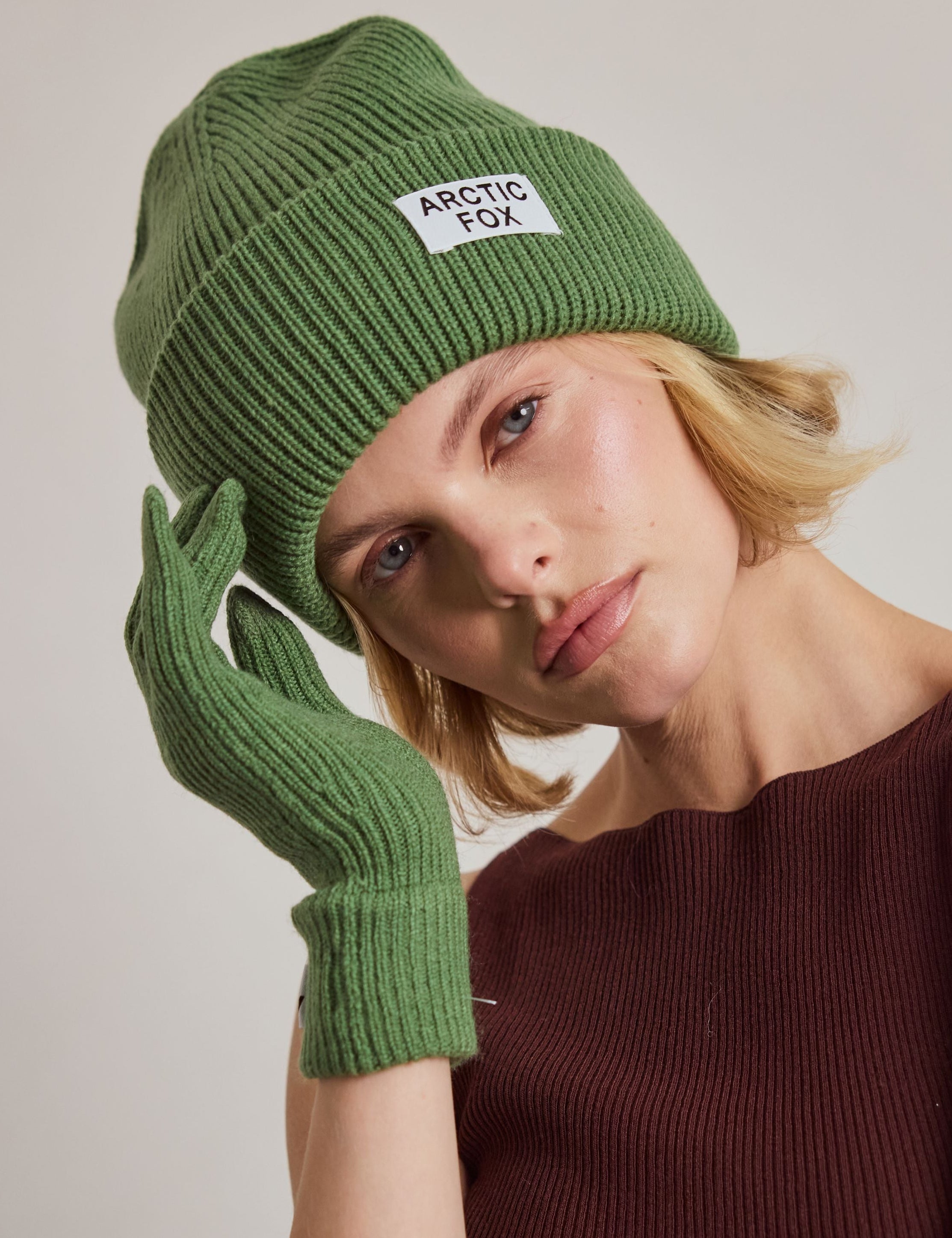 The Recycled Bottle Beanie - Forest Fern