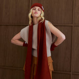 The Recycled Bottle Scarf - Deep Terracotta