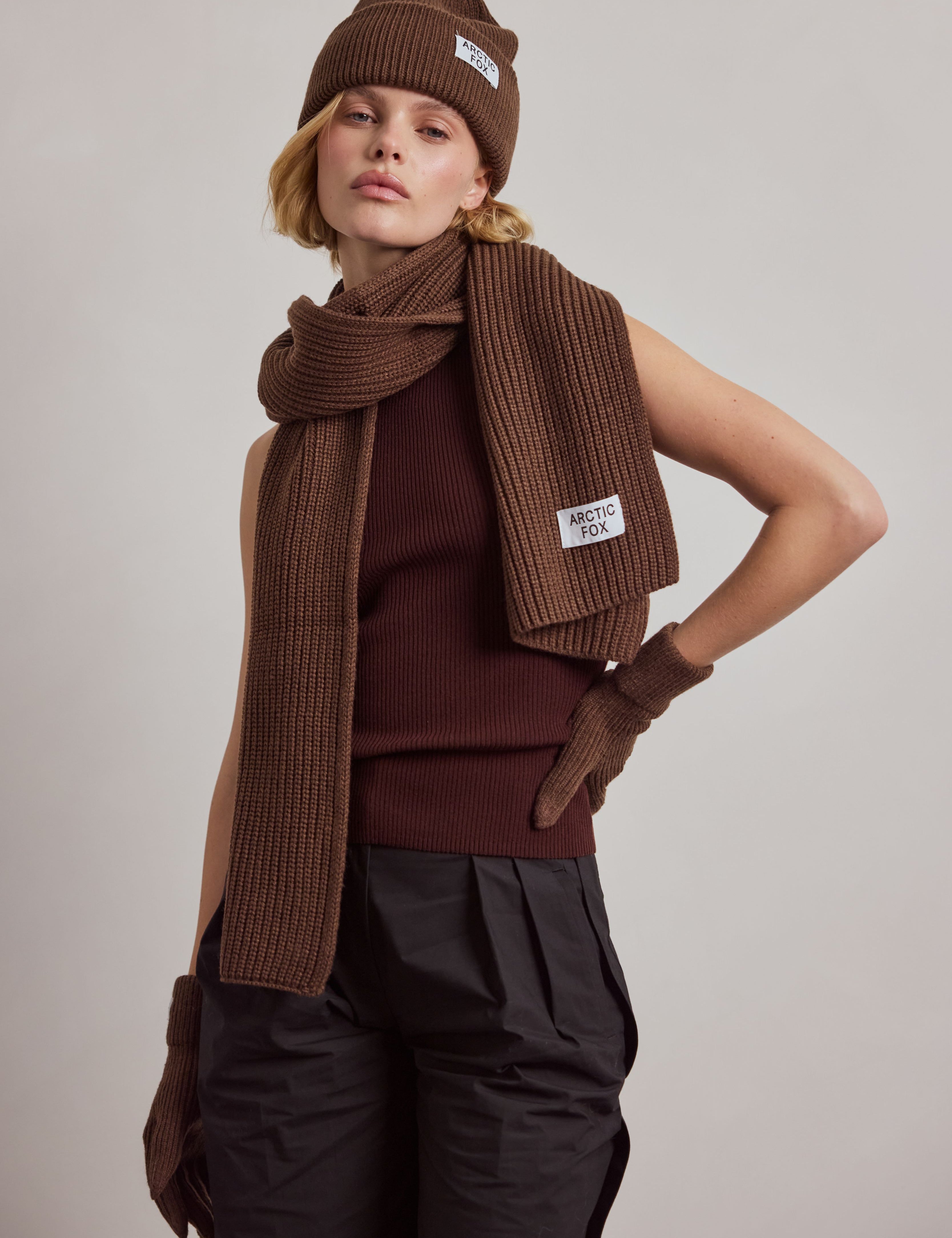 The Recycled Bottle Scarf - Chocolate