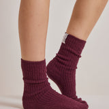 Cosy Socks - Cherry Lacquer