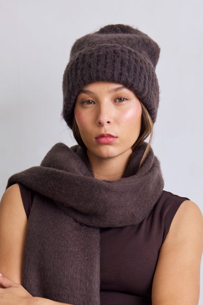 帽子 _J.L-A.L_ EYRE BEANIE RYOLITE BROWN The Reykjavik Beanie - 100% Recycled - Ground Coffee Brown