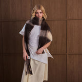The Reykjavik Check Scarf - Dark Earth Brown
