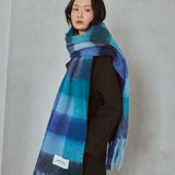 The Reykjavik Check Scarf - Frozen Tides