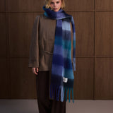 The Reykjavik Check Scarf - Frozen Tides