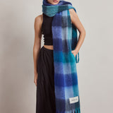 The Reykjavik Check Scarf - Frozen Tides