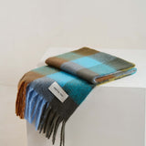 The Reykjavik Check Scarf - Wooded Lake