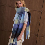 The Reykjavik Check Scarf - Moonlit Haze