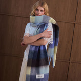 The Reykjavik Check Scarf - Moonlit Haze