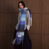 The Reykjavik Check Scarf - Moonlit Haze