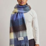 The Reykjavik Check Scarf - Moonlit Haze