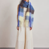 The Reykjavik Check Scarf - Moonlit Haze