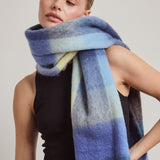 The Reykjavik Check Scarf - Moonlit Haze