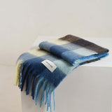 The Reykjavik Check Scarf - Moonlit Haze