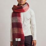 The Reykjavik Check Scarf - Winterberry Burgundy