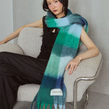 The Reykjavik Check Scarf - Emerald Check