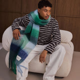 The Reykjavik Check Scarf - Emerald Check