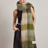 The Reykjavik Check Scarf - Mossy Greens