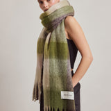 The Reykjavik Check Scarf - Mossy Greens