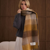 The Reykjavik Check Scarf - Golden Woodland