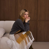 The Reykjavik Check Scarf - Golden Woodland
