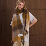 The Reykjavik Check Scarf - Golden Woodland