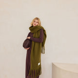 The Reykjavik Scarf - Sea Kelp Green