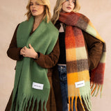 The Reykjavik Check Scarf - Kyoto Gardens