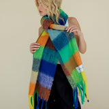 The Reykjavik Check Scarf - Nordic Skies