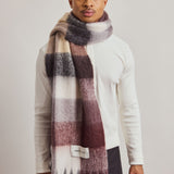 The Reykjavik Check Scarf - Dark Berry