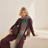 The Reykjavik Check Scarf - Dusky Lilac