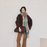 The Reykjavik Check Scarf - Dusky Lilac