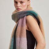 The Reykjavik Check Scarf - Dusky Lilac