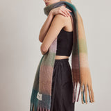 The Reykjavik Check Scarf - Dusky Lilac