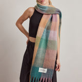 The Reykjavik Check Scarf - Dusky Lilac