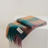 The Reykjavik Check Scarf - Dusky Lilac