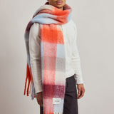 The Reykjavik Check Scarf - Volcanic Sky