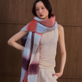 The Reykjavik Check Scarf - Volcanic Sky
