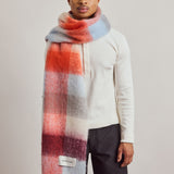 The Reykjavik Check Scarf - Volcanic Sky