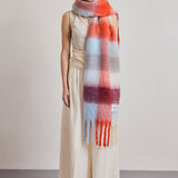 The Reykjavik Check Scarf - Volcanic Sky