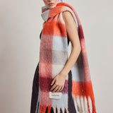 The Reykjavik Check Scarf - Volcanic Sky