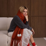 The Reykjavik Scarf - Red Earth