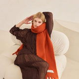 The Reykjavik Scarf - Red Earth