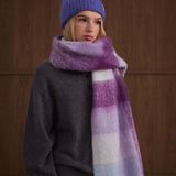 The Reykjavik Check Scarf - Wild Lilac