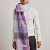 The Reykjavik Check Scarf - Wild Lilac