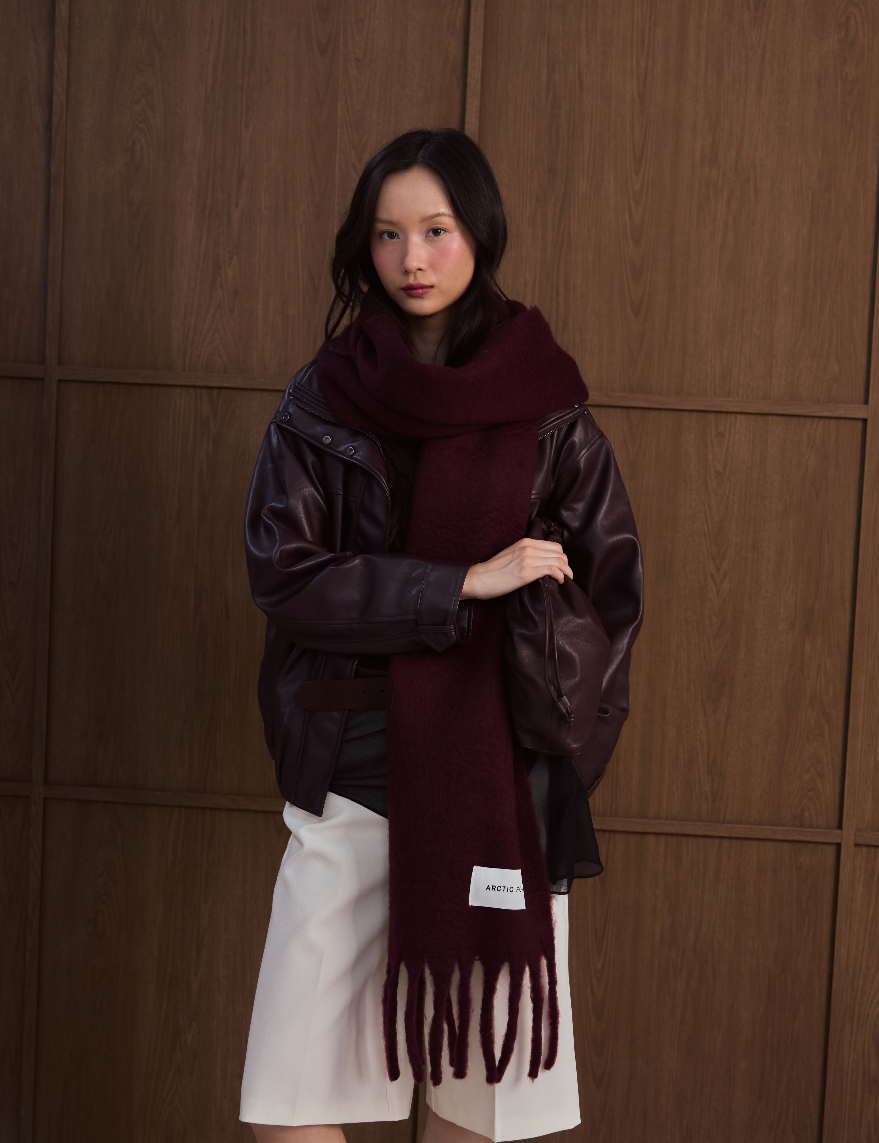 The Stockholm Scarf - Cherry Lacquer