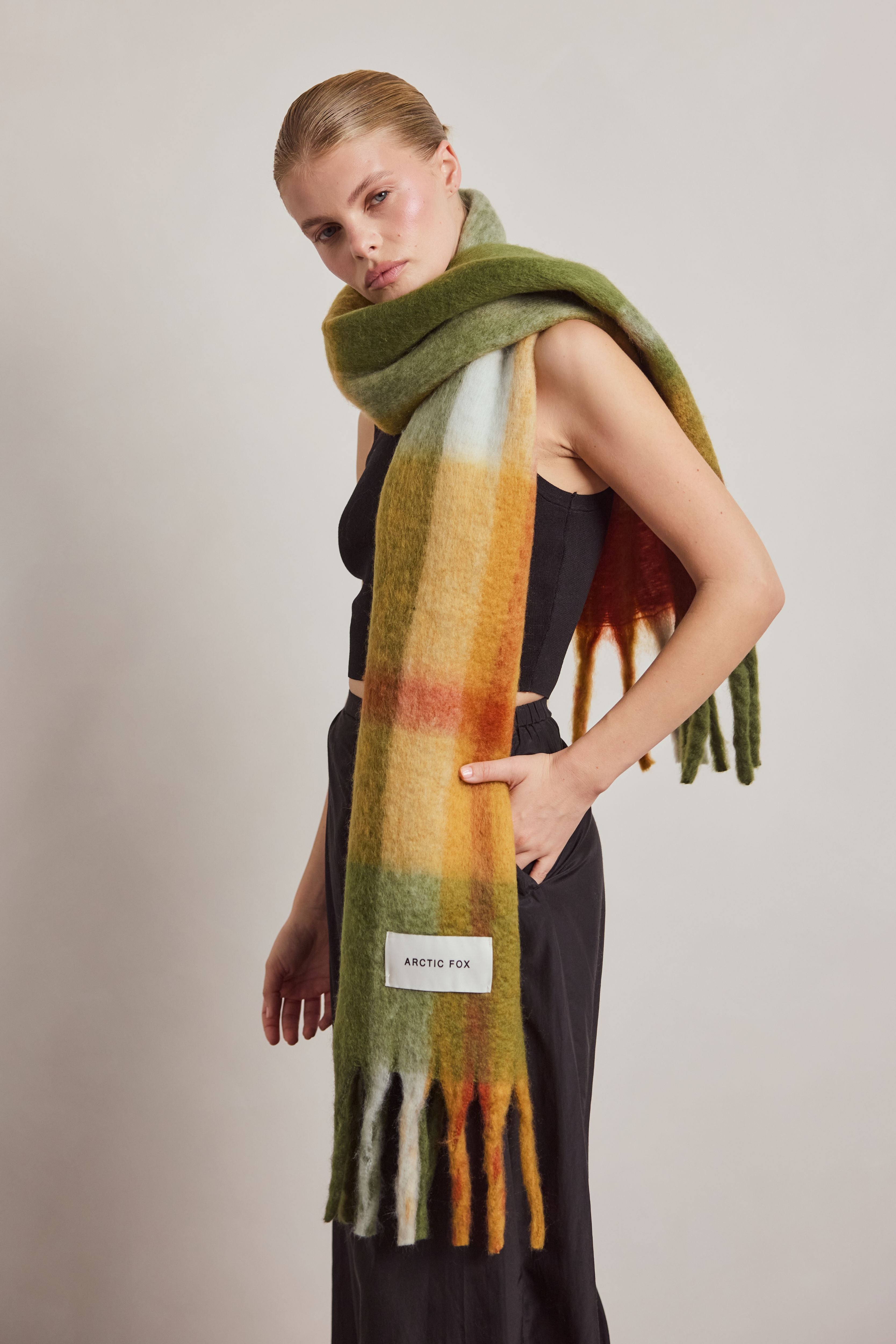 The 100% Recycled Stockholm Scarf - Arctic Fox & Co. - Mossy Spring