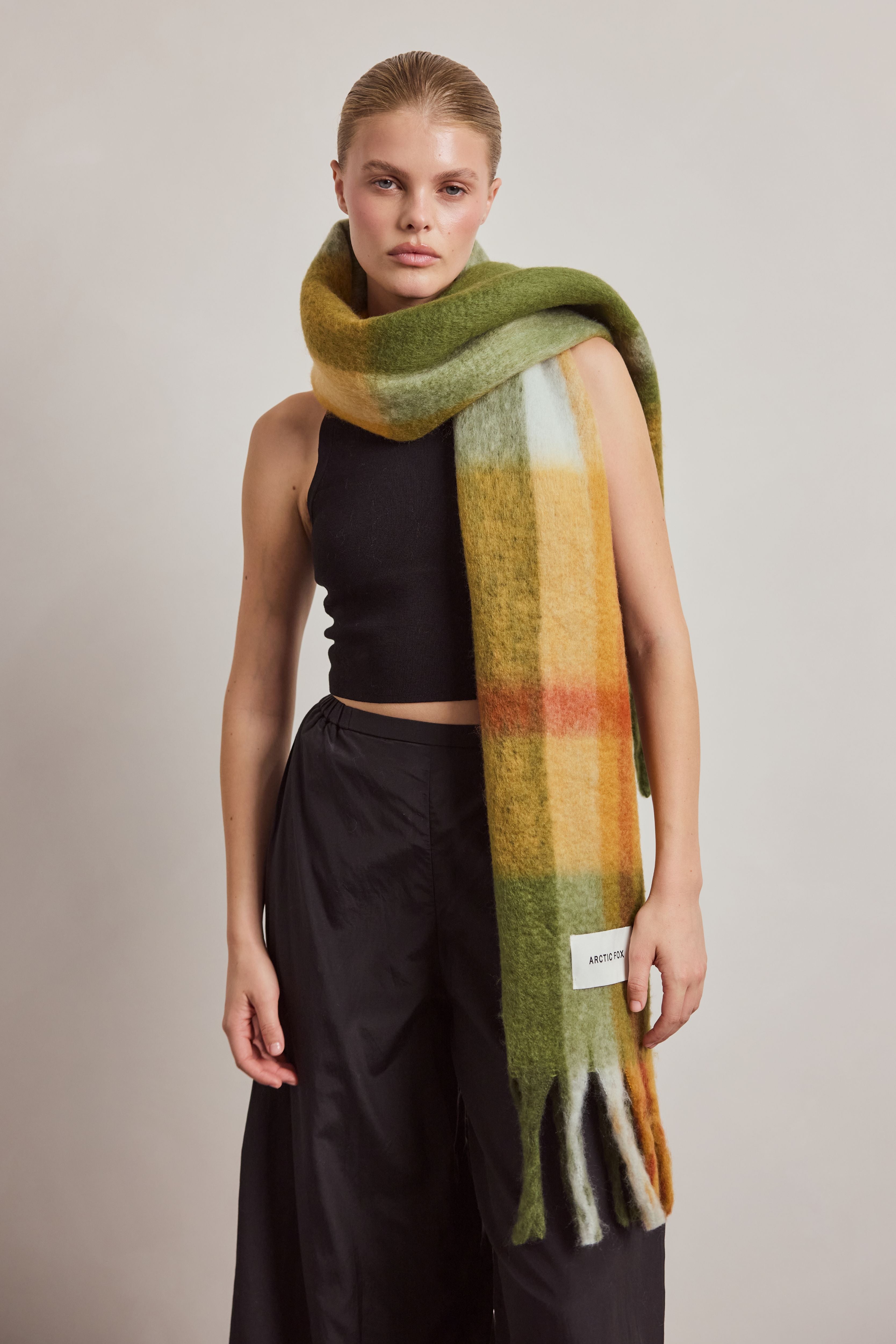 The 100% Recycled Stockholm Scarf - Arctic Fox & Co. - Mossy Spring