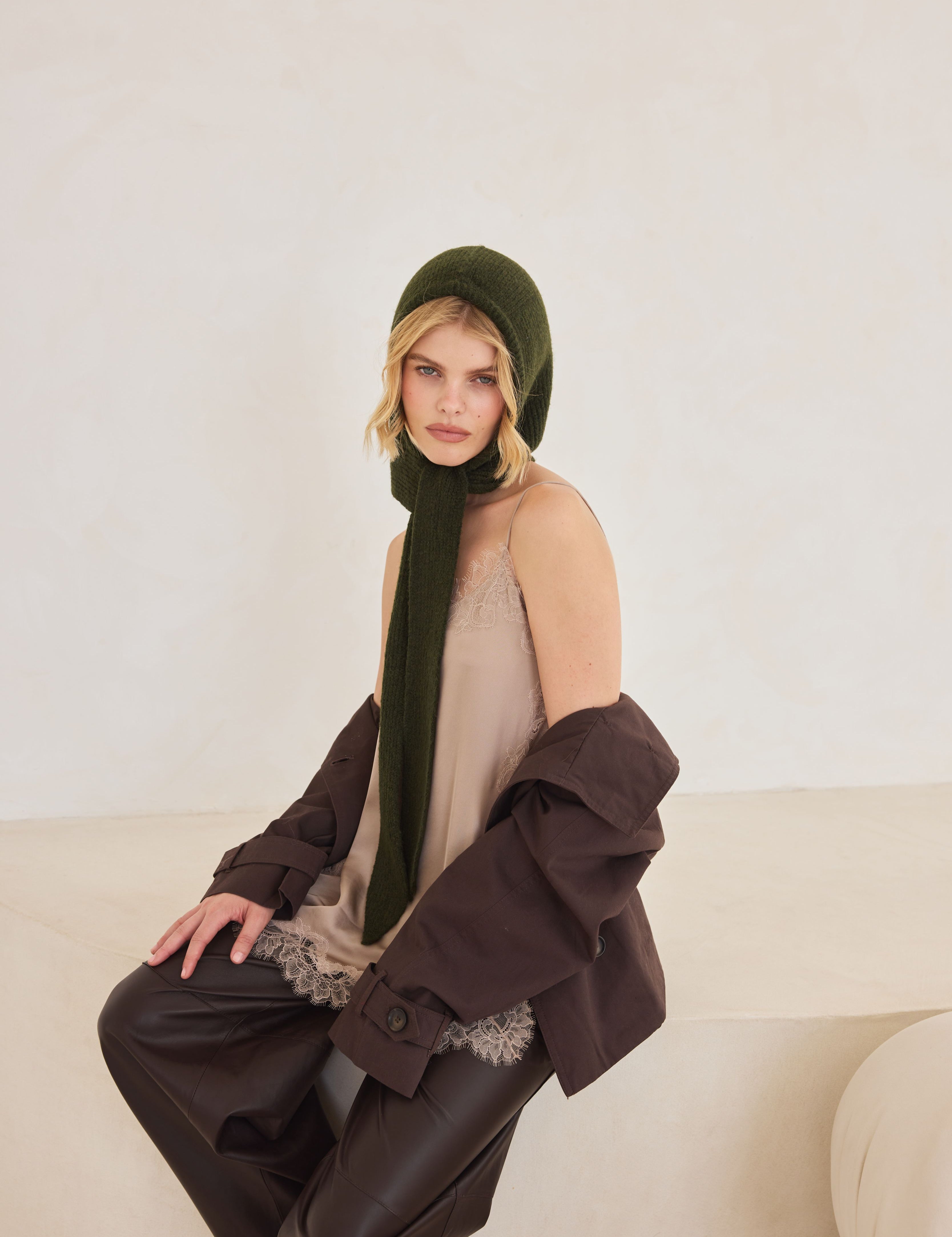 The Cocoon Everyday Bonnet - Forest Green