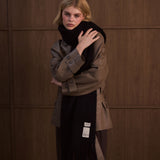 The Reykjavik Scarf with Wool - Black